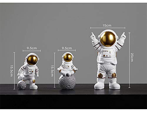 Sculpture Figurines Ornaments - for Living Room, Table Decor, Sculptures Statues Ornaments Figurine Collectible Figurines Astronaut Decoration Resin Crafts Room Cabinet Soft Outfit Accessories Sesktop