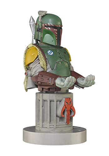 Exquisite Gaming: Star Wars: Boba Fett - Star Wars Original Mobile Phone & Gaming Controller Holder, Device Stand, Cable Guys, Licensed Figure