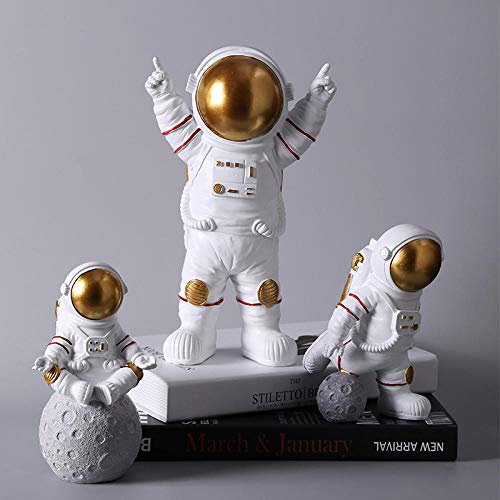 Sculpture Figurines Ornaments - for Living Room, Table Decor, Sculptures Statues Ornaments Figurine Collectible Figurines Astronaut Decoration Resin Crafts Room Cabinet Soft Outfit Accessories Sesktop