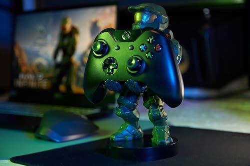 Cable Guys - Halo Figures Master Chief Infinite Gaming Accessories Holder & Phone Holder for Most Controller (Xbox, Play Station, Nintendo Switch)