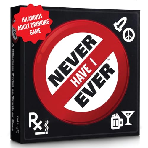 Never Have I Ever Drinking Edition Board Game for Adults | Fun Game Night Party Drinking Games for Adults | for 2+ Players | Ages 17+