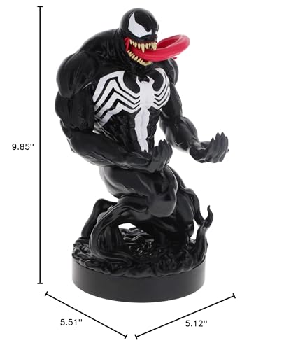 Exquisite Gaming: Marvel: Venom - Original Mobile Phone & Gaming Controller Holder, Device Stand, Cable Guys, Licensed Figure