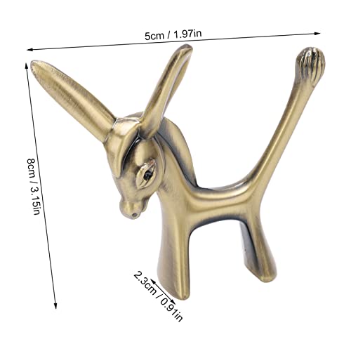 Pssopp Ring Holder Statue Cute Animal Ring Holder Art Decoration Jewelry Holder Ring Organizer Display Stand for Holding Small Jewelries