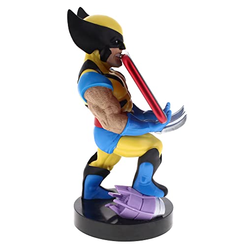 Exquisite Gaming: Marvel Wolverine - Original Mobile Phone & Gaming Controller Holder, Device Stand, Cable Guys, Licensed Figure