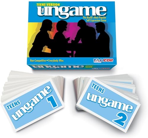 Pocket Ungame Teen Version Card Game - Non-Competitive Conversation Starter for Teens, Travel-Friendly, Builds Communication Skills