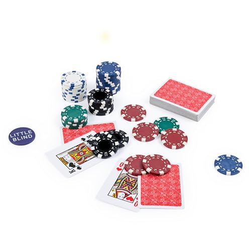 Spin Master Games, Cardinal Classics, 300-Piece Poker Set with Aluminum Carrying Case & Professional Weight Chips & Poker Dice, for Ages 8+