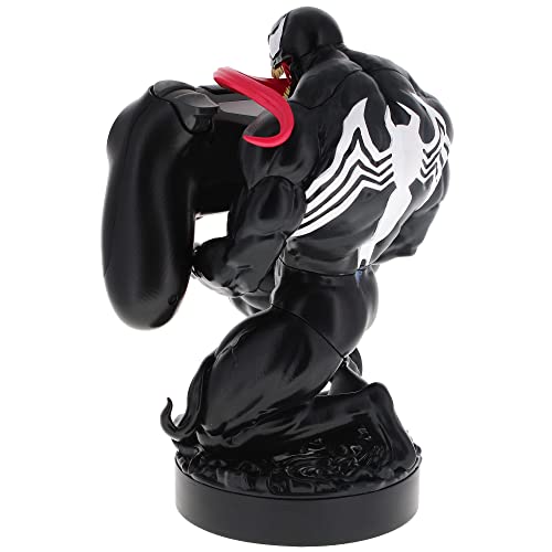 Exquisite Gaming: Marvel: Venom - Original Mobile Phone & Gaming Controller Holder, Device Stand, Cable Guys, Licensed Figure