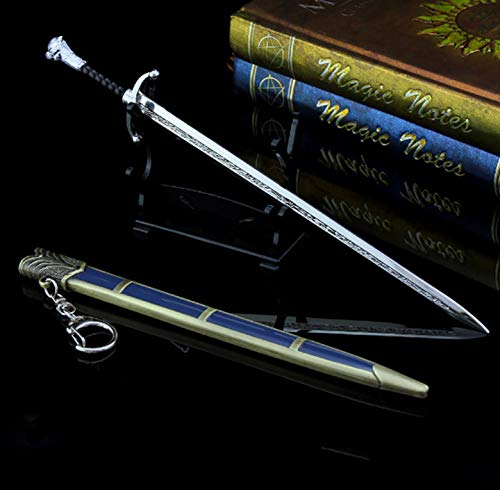 Jon Snow Longclaw Sword Game of Thrones 1/6 21cm /8.27 "Collective Sword Metal Weapon Model Action Figure Arts Toys Collection Keychain Gift Party Supplies Desk Decoration