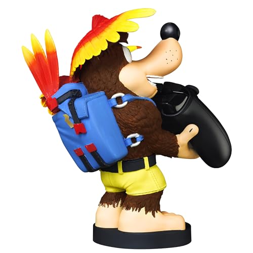 Exquisite Gaming: Rare: Banjo-Kazooie - Original Mobile Phone & Gaming Controller Holder, Device Stand, Cable Guys, Licensed Figure Small