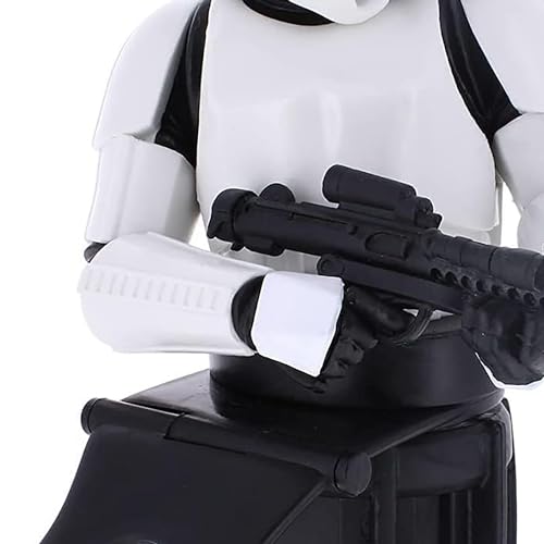 Exquisite Gaming: The Mandalorian: Imperial Stormtrooper -Star Wars Mobile Phone & Gaming Controller Holder, Device Stand, Cable Guys, Licensed Figure