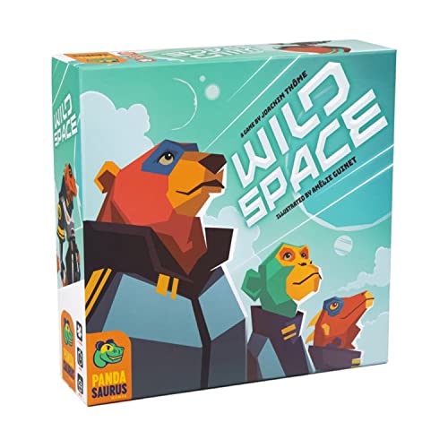 Wild Space Card Game | Tactical Strategy Game | Combo Card Game | Space Exploration Game | Ages 10+ | 1-5 Players | Average Playtime 15-40 Minutes | Made by Pandasaurus Games, Multicolor