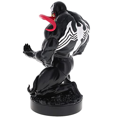 Exquisite Gaming: Marvel: Venom - Original Mobile Phone & Gaming Controller Holder, Device Stand, Cable Guys, Licensed Figure