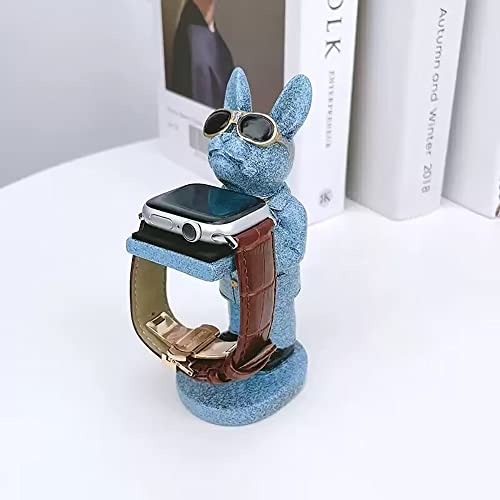 Baojulong Cute Watch Display Stand Holder Cool Resin Dog Figurines Jewelry Bracelet Ring Watch Stand Office Home Decor Gifts for Men Women Teens Boys and Girls Son Husband Dad