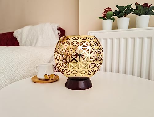 OShadow Candle Holder (shadow caster UNIQUE Patterns)- moroccan candle holders for centerpiece table decorations & candelabra - lantern candle sticks holder - taper candle holder DECORATIVE gold decor