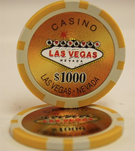 MRC POKER 1000 pcs Las Vegas Casino Poker Chips Set with Acrylic Case Custom Build