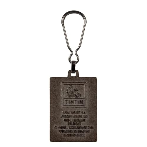 Tintin's Adventures Metal Keyring (Tintin in Congo, Colourised), Multicolored, Small