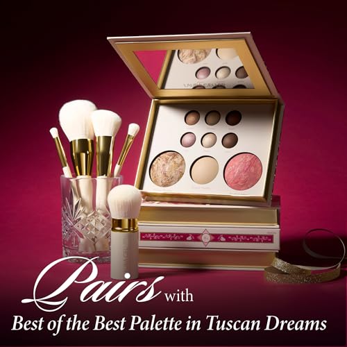 LAURA GELLER 5PC Full Face Professional Vegan Makeup Brush Gift Set | Apply Foundation, Blush, Bronzer, Eyeshadow & More | AMAZON EXCLUSIVE |