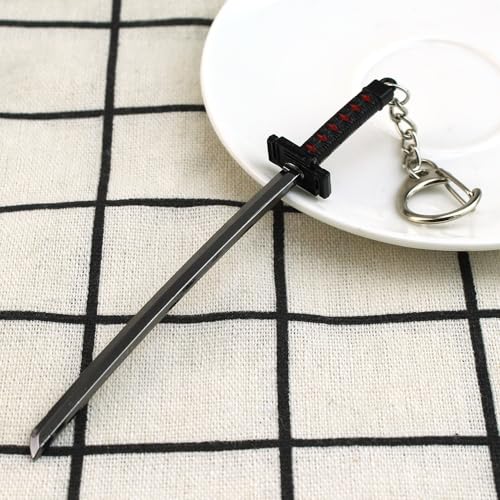 KANGSHUN Roronoa Zoro Sword Keychains - Quality Metal Zanpakutou Keychains Anime Gifts For Men Teens (Set C)