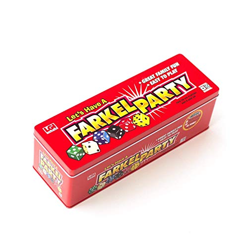 Farkel Party Dice Game – Classic Family Game for Kids & Adults in Travel Tin | Educational, Fun for Game Nights, Parties & Gifts – Portable Dice Game