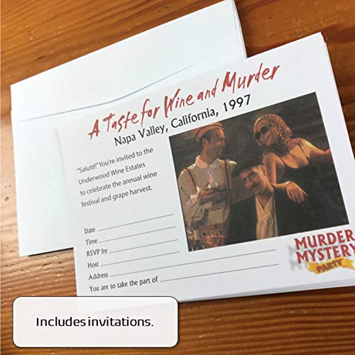 Murder Mystery Party, A Taste for Wine & Murder, Murder Mystery Party Game to Host Your Own Murder Mystery Night