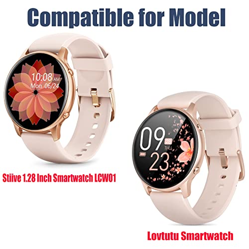 Compatible with Stiive Smartwatch LCW01 Charger, Magnetic USB Replacement Charger Compatible with Stiive 1.28 Smartwatch/Lovtutu Watch/Moowhsh Watch 1.28/NiUFFiT LW36/ManiGoo 1.28 Smartwatches (Black)