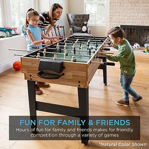 Best Choice Products 10-in-1 Combo Game Table Set w/Hockey, Foosball, Pool, Shuffleboard, Ping Pong, Checkers, Bowling, and Backgammon - Walnut