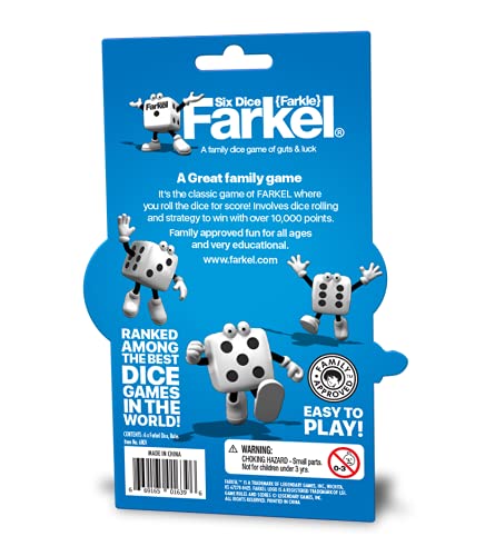 Imagination Gaming FARKEL Dice Tube, The Classic Addictive Game of Guts & Luck, Family-Friendly Fun, Game Night Entertainment, 6 Farkel Dice, Rules, Farkle, Players 2+, Ages 8+