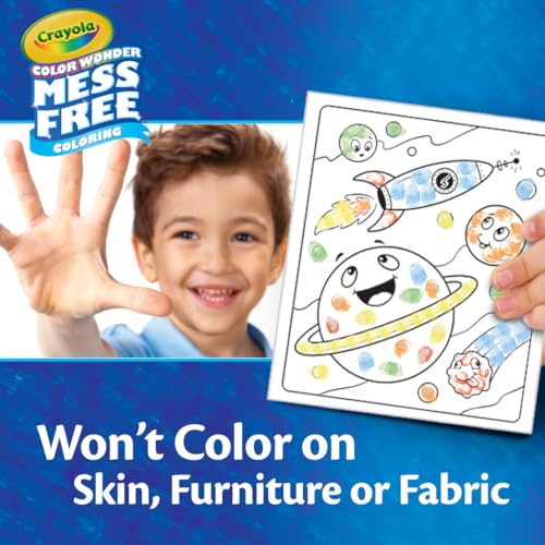 Crayola Color Wonder Mess Free Fingerprint Ink Painting Activity Set, Finger Painting Alternative, Toddler Coloring, Stocking Stuffers