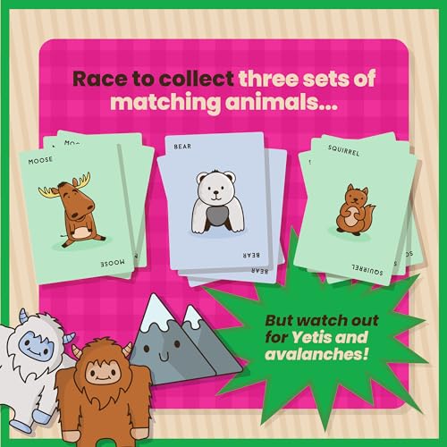 Moose Match Mayhem - by Taco Cat Goat Cheese Pizza – A Wild Adventure, Speed-Matching Card Game! Easy, Fast and Fun for Family Game Night for Kids Ages 7+, Teens, Adults