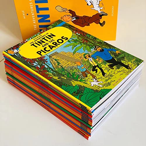 The Adventure of Tintin Collection Book Box Set All Original 23 Full Sized Titles Box Set