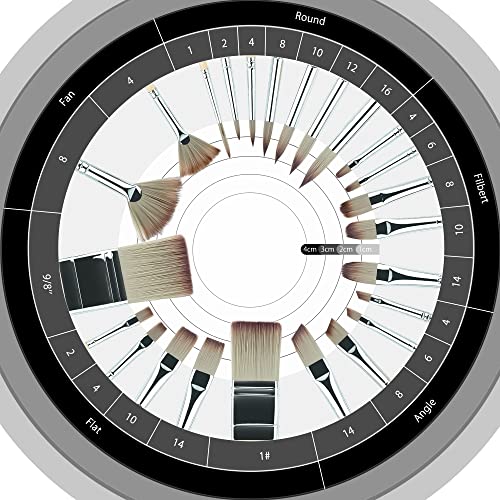 ARTIFY 24 Pieces Paint Brush Set, Expert Series, Professional Synthetic Artist Painting Accessories with Canvas Holder for Acrylic, Oil, Watercolor and Gouache, Painter Gifts Art Supplies