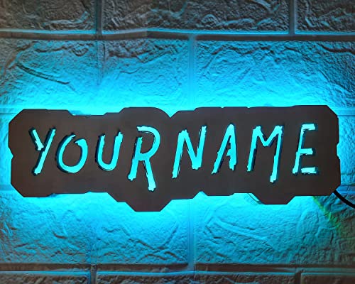 Personalized Username Sign, Gamertag Sign, Personalized Gamertag light sign, Custom Gamer Tag Sign, Custom Gaming LED Light, Game Room Decor