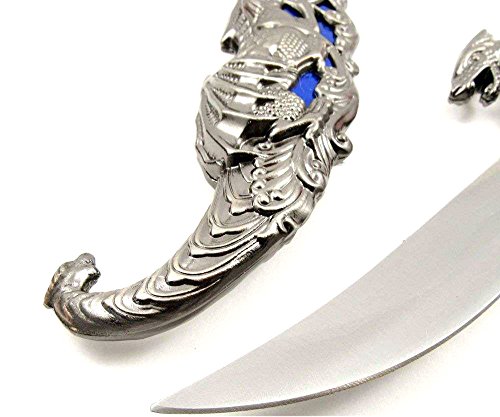 VIP Home Essentials 10" Novelty Fantasy Dragon Dagger Blade Knife Sword - Deep Blue