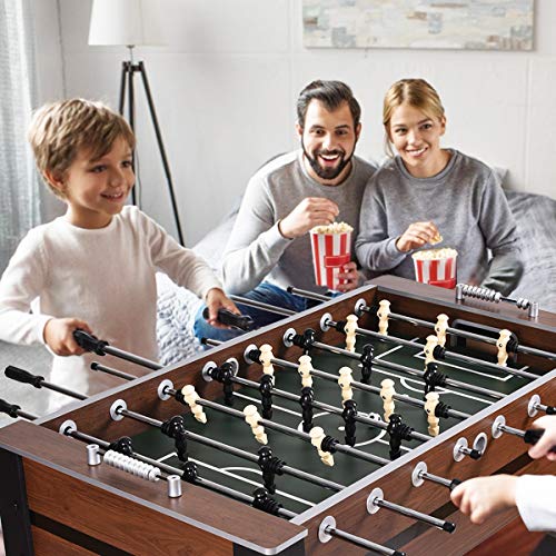 Goplus 54" Foosball Table, Soccer Game Table Competition Sized Football Arcade for Adults, Kids, Indoor Game Room Sport