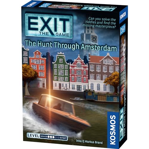 EXIT: The Game - The Hunt Through Amsterdam | Escape Room |Co-op Games | 1+ Players |Ages 5-7| Brainteasers |Art Heist | Ages 12+