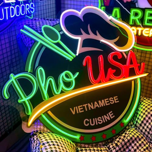 Custom LOGO Neon Sign Personalized, Customizable Your Own Design Logo Pattern Emojis LED Light Sign, Multi-Color UV Printed Logo Neon for Home Bar Business Wall Decor etc.-Uploadable Design