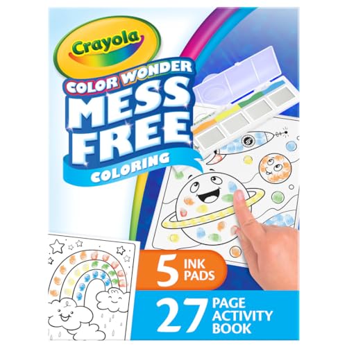 Crayola Color Wonder Mess Free Fingerprint Ink Painting Activity Set, Finger Painting Alternative, Toddler Coloring, Stocking Stuffers