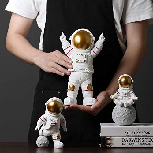 Sculpture Figurines Ornaments - for Living Room, Table Decor, Sculptures Statues Ornaments Figurine Collectible Figurines Astronaut Decoration Resin Crafts Room Cabinet Soft Outfit Accessories Sesktop