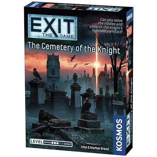 Thames & Kosmos EXIT: The Cemetery of The Knight| Escape Room Game in a Box| EXIT: The Game – A Kosmos Game | Family – Friendly, Card-Based at-Home Escape Room Experience for 1 to 4 Players, Ages 12+