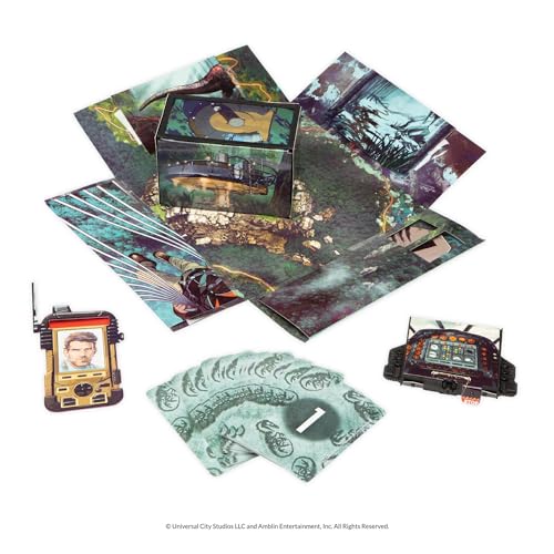 AdventureX Jurassic World Dinosaur-Themed Escape Room Single Use Board Game, Box is Part of The Game, for Kids Ages 8 and Up