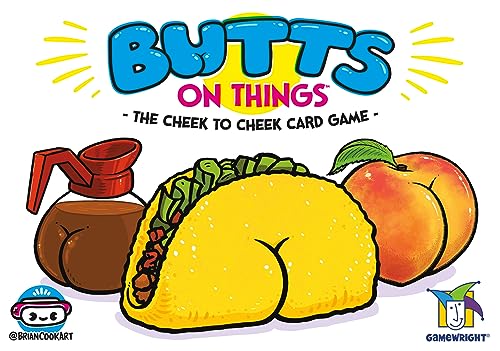 Gamewright - Butts On Things - The Cheek to Cheek Card Game - for Kids Ages 8 and Up - Perfect for Family Game Night!