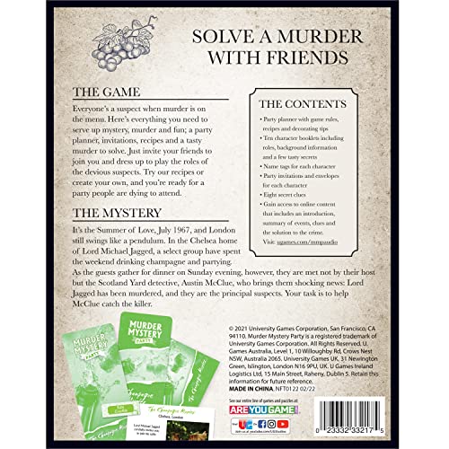 Murder Mystery Party | The Champagne Murders, for ages 14+