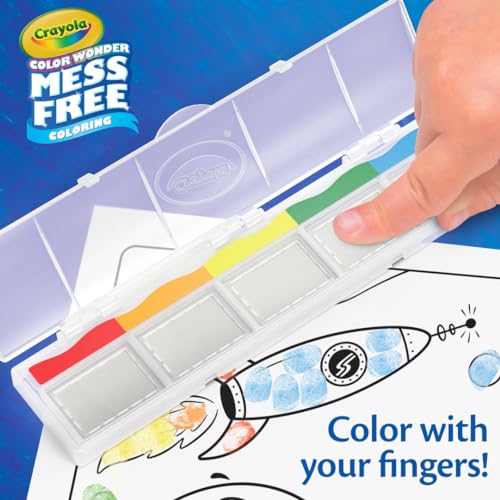 Crayola Color Wonder Mess Free Fingerprint Ink Painting Activity Set, Finger Painting Alternative, Toddler Coloring, Stocking Stuffers