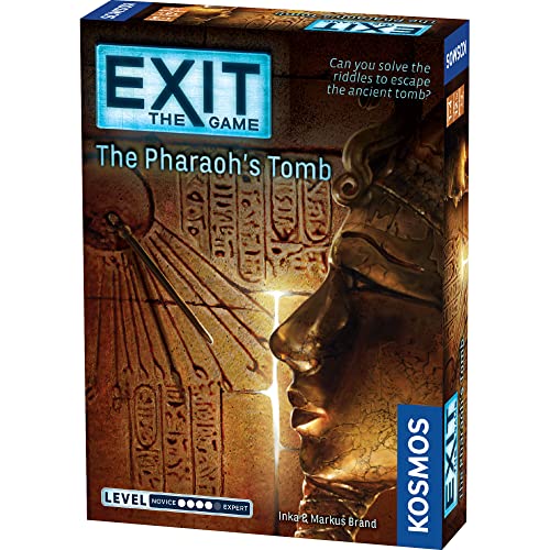 Exit: The Pharaoh's Tomb | Exit: The Game - A Kosmos Game | Kennerspiel Des Jahres Winner | Family-Friendly, Card-Based at-Home Escape Room Experience for 1 to 4 Players, Ages 12+