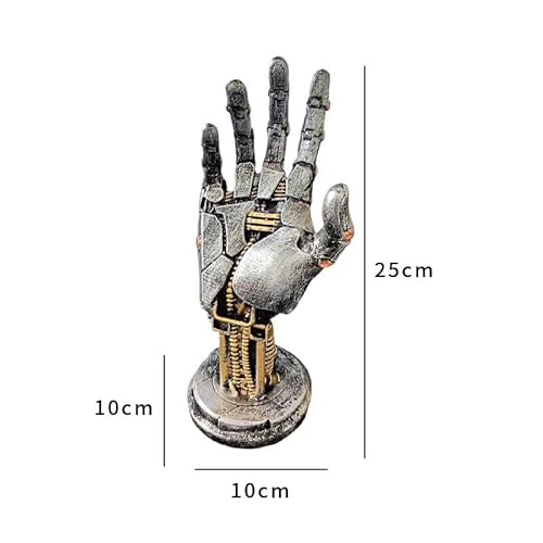 3D Robotic Arm Game Controller Stand, Resin Craft Ornaments, Game Controller Desktop Stand, Cool Universal Gaming Controller Holder Stand for Game Room Gaming Decor, Ideal Gifts for Game Player(D)