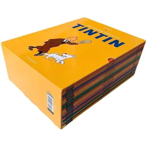 The Adventure of Tintin Collection Book Box Set All Original 23 Full Sized Titles Box Set