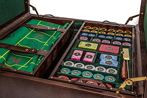 Bello Games Collezioni - Piazza San Lorenzo, Luxury Roulette Set Plated in 24K Gold from Italy.