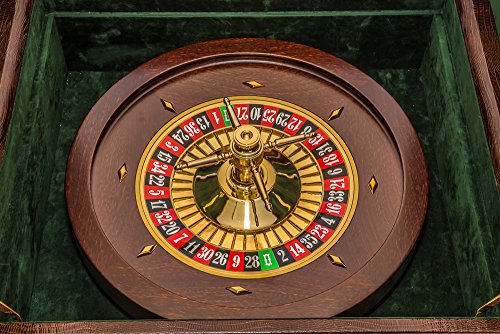 Bello Games Collezioni - Piazza San Lorenzo, Luxury Roulette Set Plated in 24K Gold from Italy.