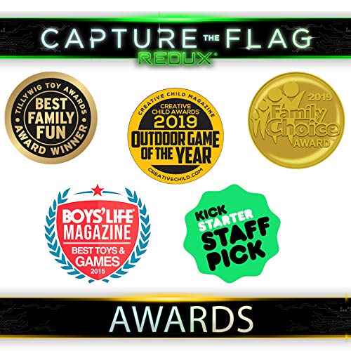 Redux: The Original Glow in The Dark Capture The Flag Game | Ages 8+ | Outdoor Games for Kids and Teens | Glow in the Dark Games | Sports Gifts for Boys | Alternative to Laser Tag Guns & Flag Football