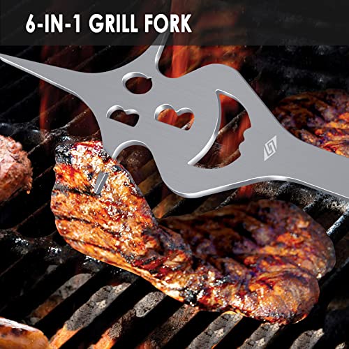 STEVEN-BULL S BBQ Tools Grill Set, Extra Long BBQ Accessories,Grill Accessories for Outdoor Grill,Best BBQ Grilling Gifts for Men Unique